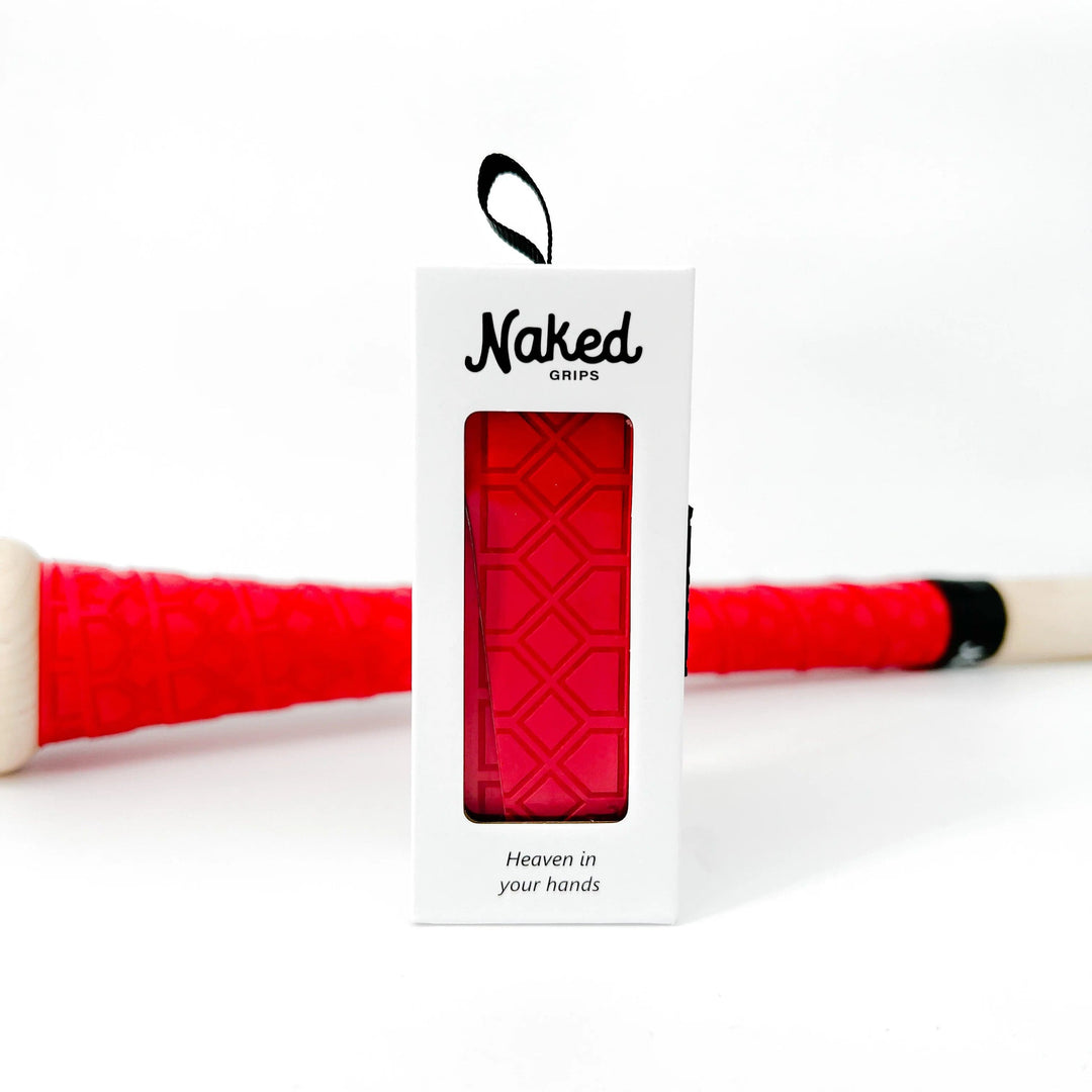 Naked Grip Baseball & Softball Bats Accessories Red Bat Grip | Naked Grips