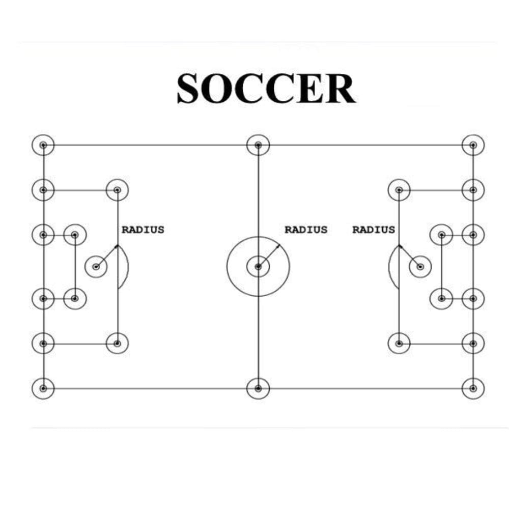 Newstripe Field Equipment SafeMark 25 Piece Field Layout System for Soccer | Newstripe