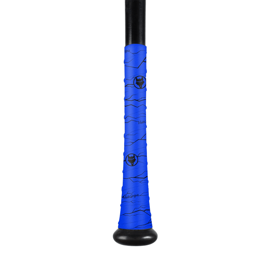 VukGripz Bat Grip Tape Pulse Blue Bat Grip Tape with Black | VukGripz