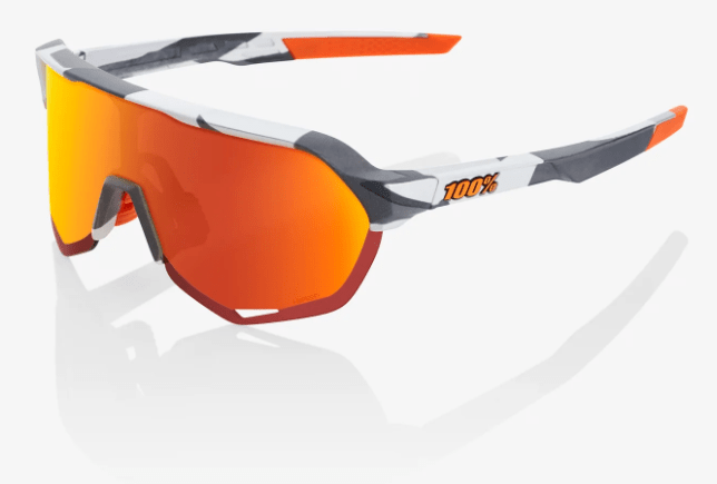 100 Percent SOFT TAC GREY CAMO / HiPER RED MULTILAYER MIRROR LENS S2 Performance Sunglasses | 100%