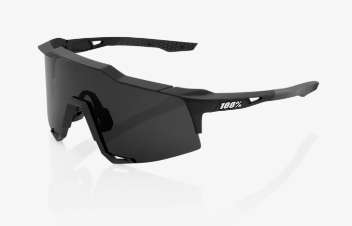 100 Percent Sunglasses SOFT TAC BLACK / SMOKE LENS 100% SPEEDCRAFT Performance Sunglasses