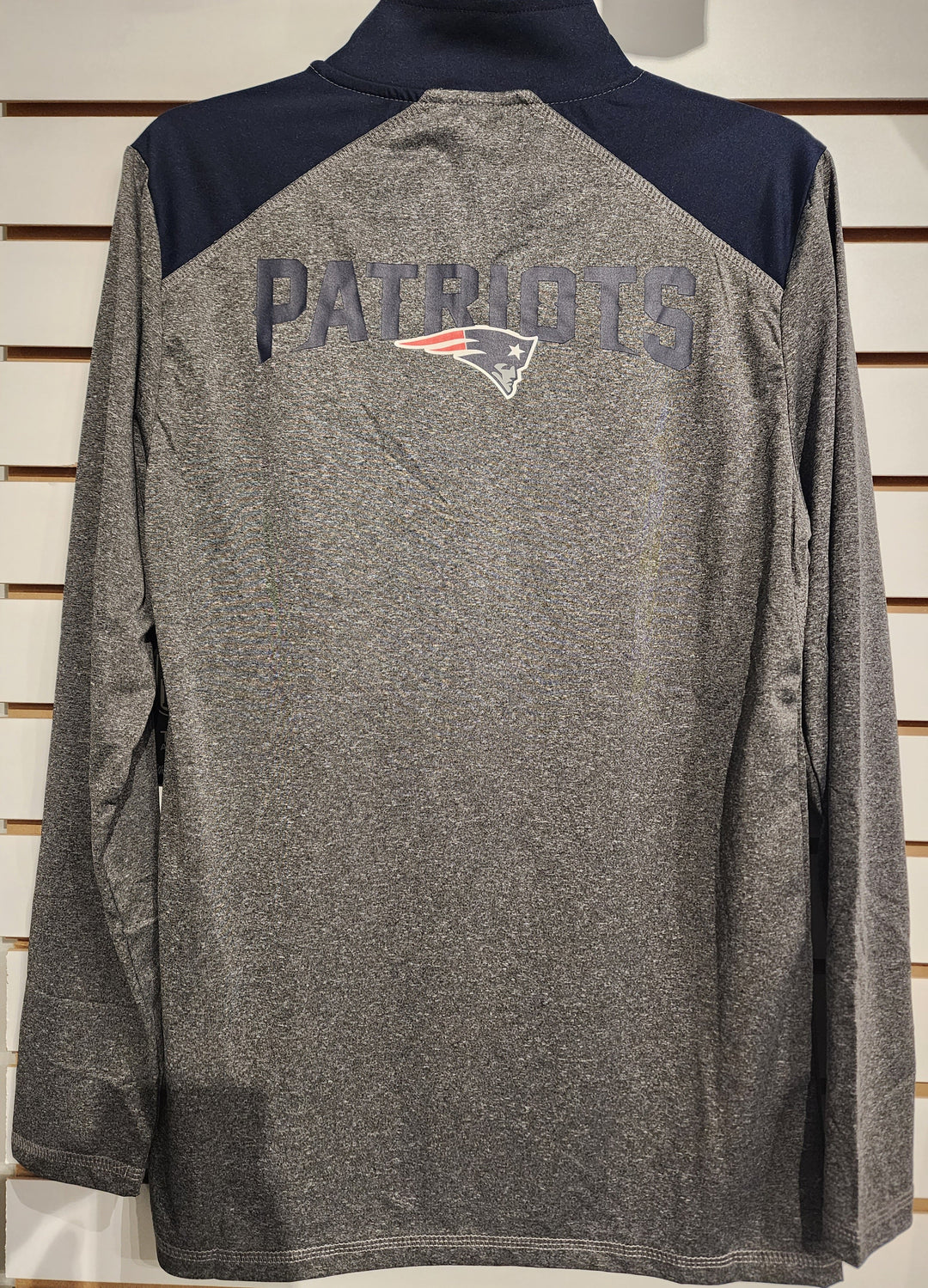 New England Patriots Lightweight Zip Long Sleeve Shirt