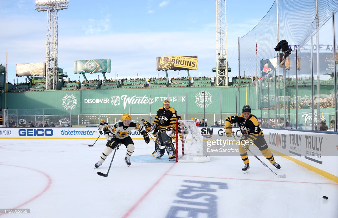 Hampus Lindholm 2023 Fenway Park Winter Classic Boston Bruins Photo