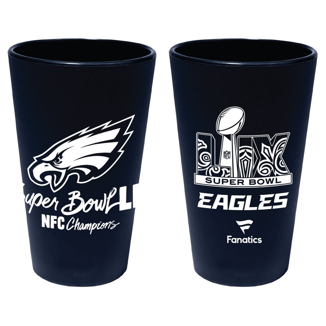 Philadelphia Eagles Super Bowl LIX NFC Champions Silicone Pint Glass
