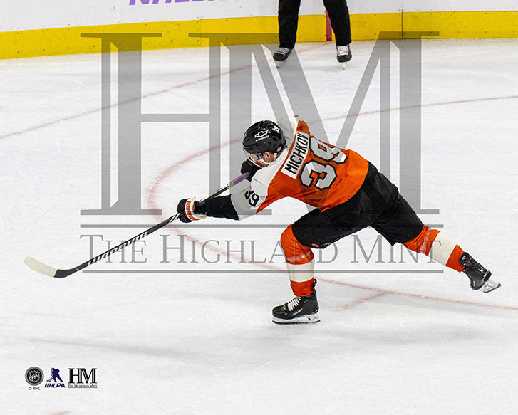 Matvei Michkov Slapshot Philadelphia Flyers Hockey Photo