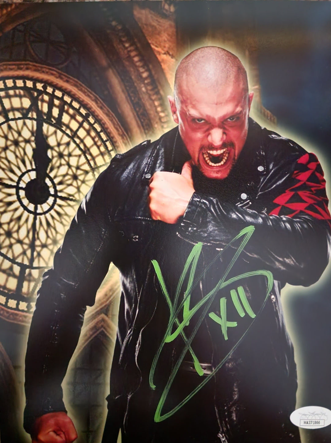 Karrion Kross Clock Tower Autographed 8" x 10" WWE Wrestling Photo