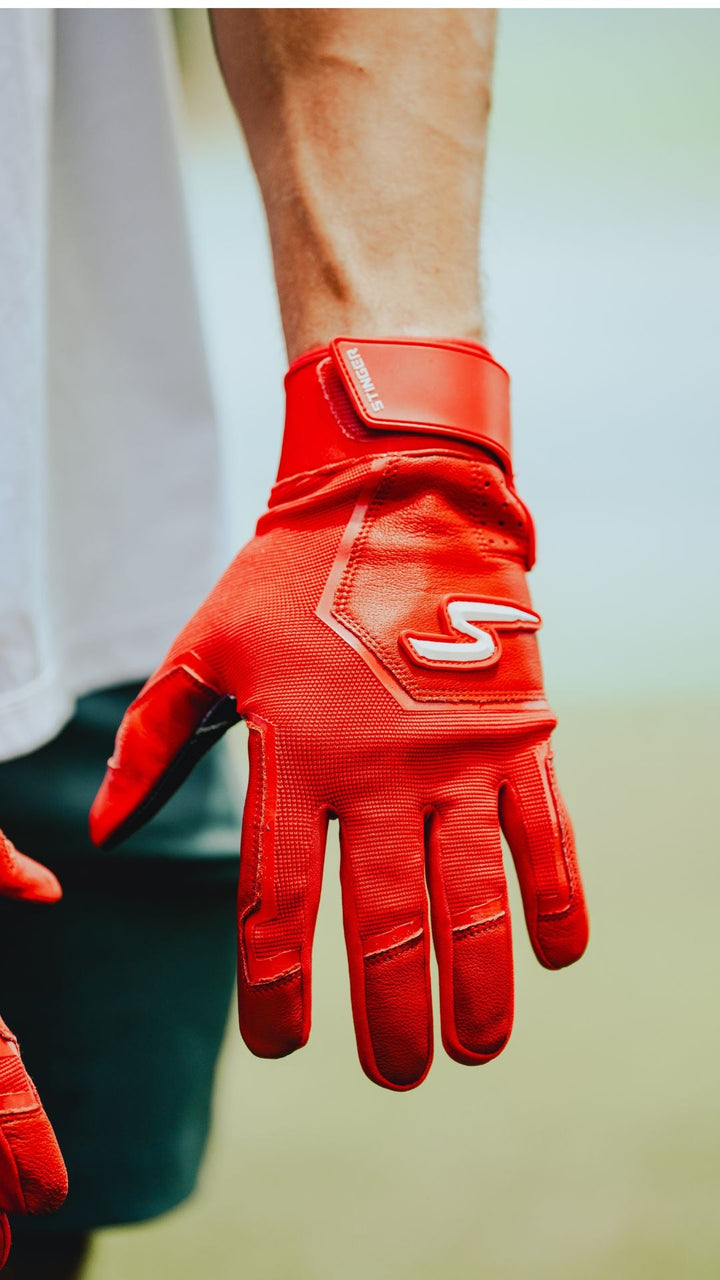 Color Crush Batting Gloves - Red
