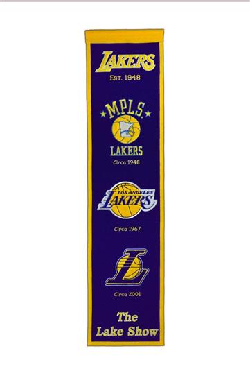 Los Angeles Lakers NBA Heritage Banner