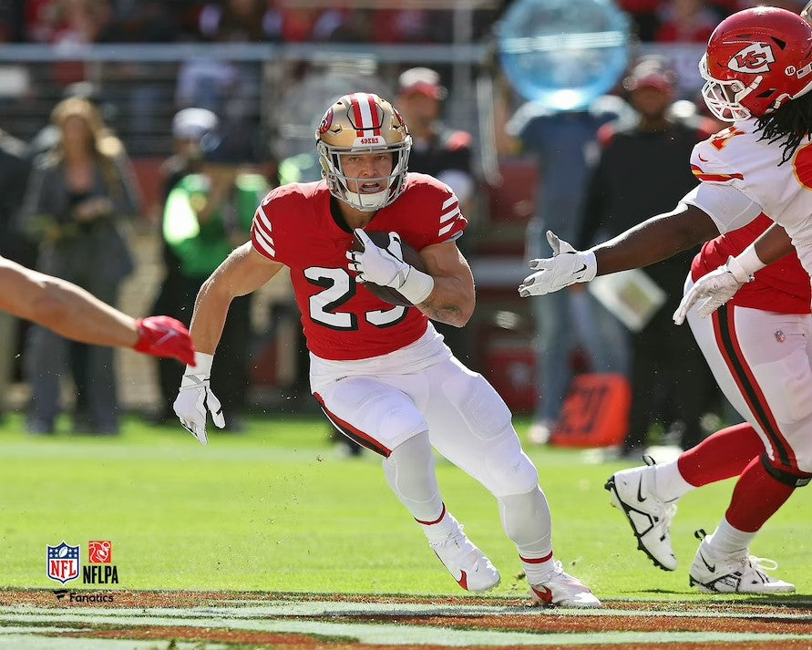 Christian McCaffrey in Action San Francisco 49ers 8" x 10" Football Photo
