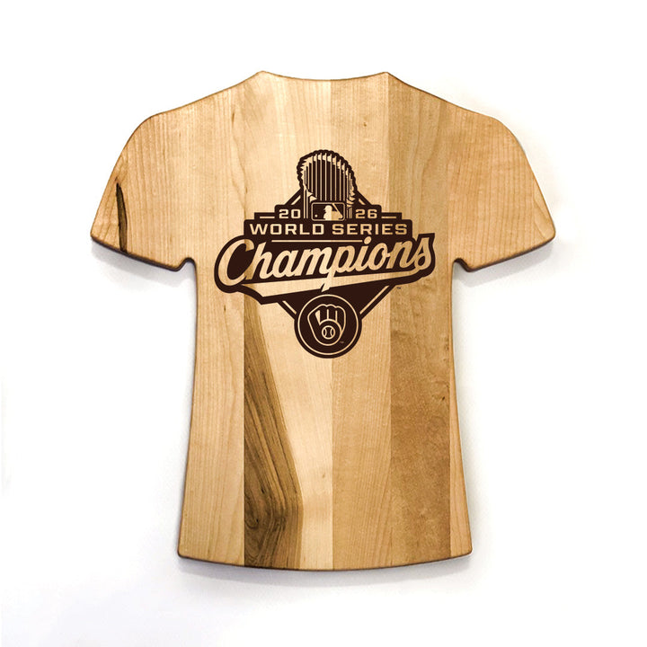 Milwaukee Brewers 2026 World Series Champions Jersey Board