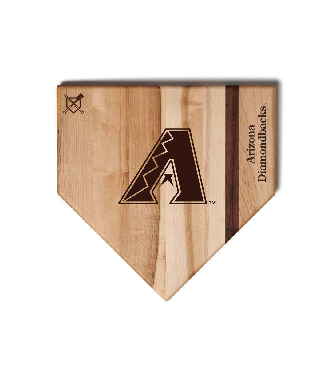 Arizona Diamondbacks Home Plate Cutting Boards | Multiple Sizes | Multiple Designs