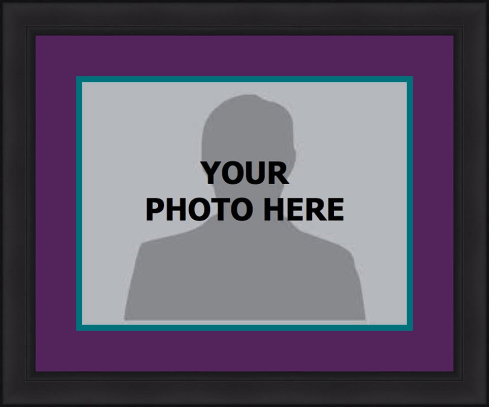 MLB Baseball Photo Picture Frame Kit - Arizona Diamondbacks (Purple Matting, Teal Trim)
