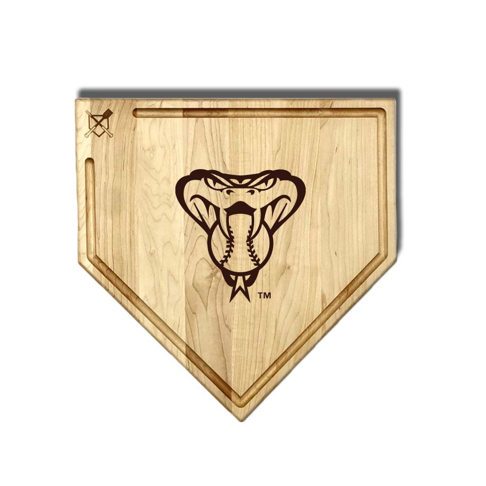 Arizona Diamondbacks Home Plate Cutting Boards | Multiple Sizes | Multiple Designs