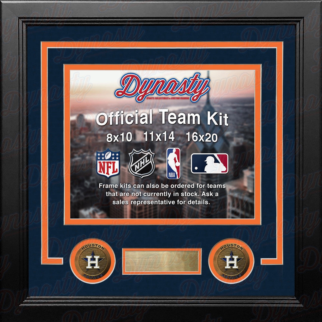 Houston Astros Custom MLB Baseball 16x20 Picture Frame Kit (Multiple Colors)