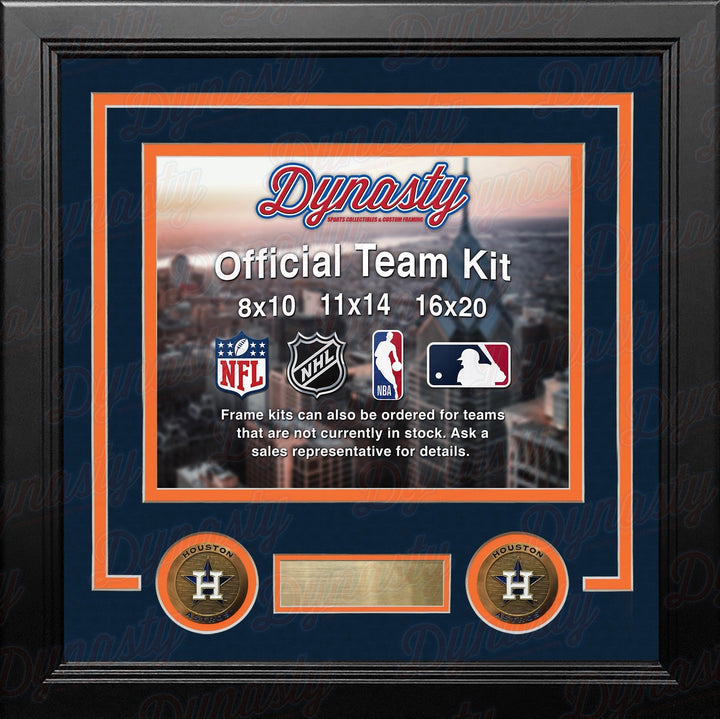 Houston Astros Custom MLB Baseball 16x20 Picture Frame Kit (Multiple Colors)
