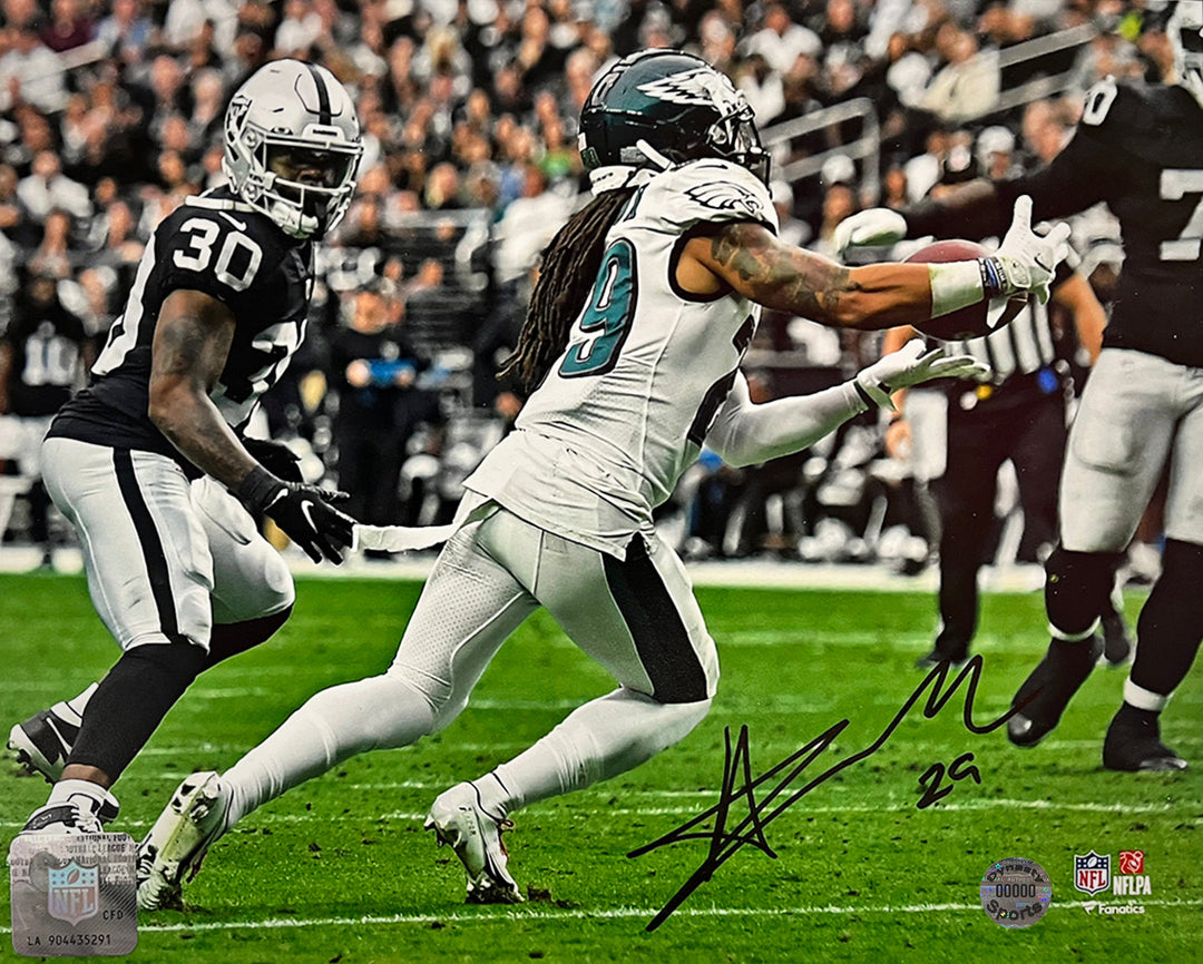 Avonte Maddox Interception v. Raiders Philadelphia Eagles Autographed 8" x 10" Football Photo