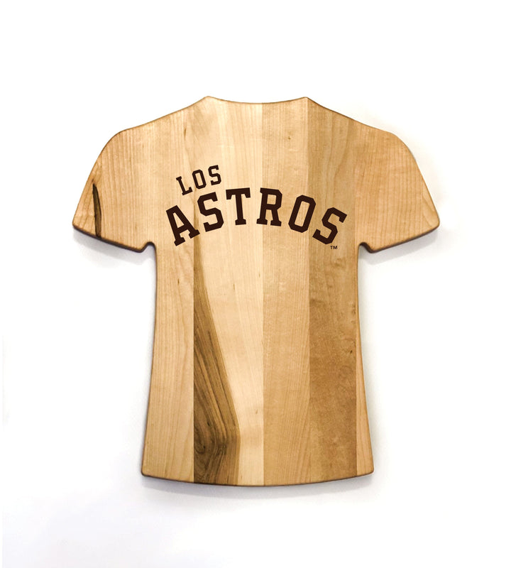 Baseball BBQ | Astros de Houston Team Jersey Cutting Board | Customize With Your Name &amp; Number | Add a Personalized Note (en Español)