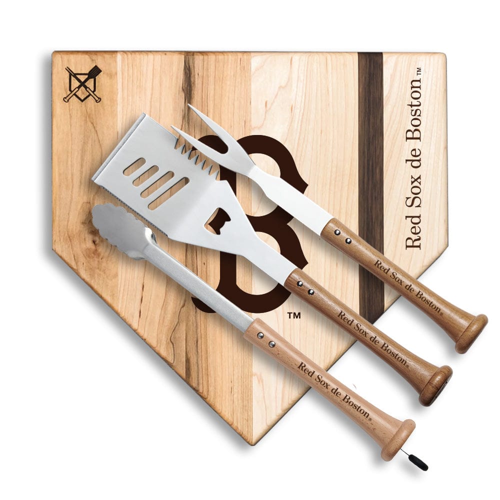 Baseball BBQ | Red Sox de Boston "Silver Slugger" Combo Set (en Español)