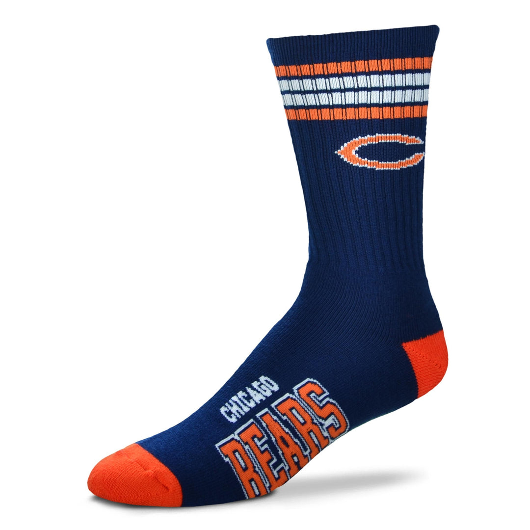 Chicago Bears Men's 4 Stripe Deuce Socks