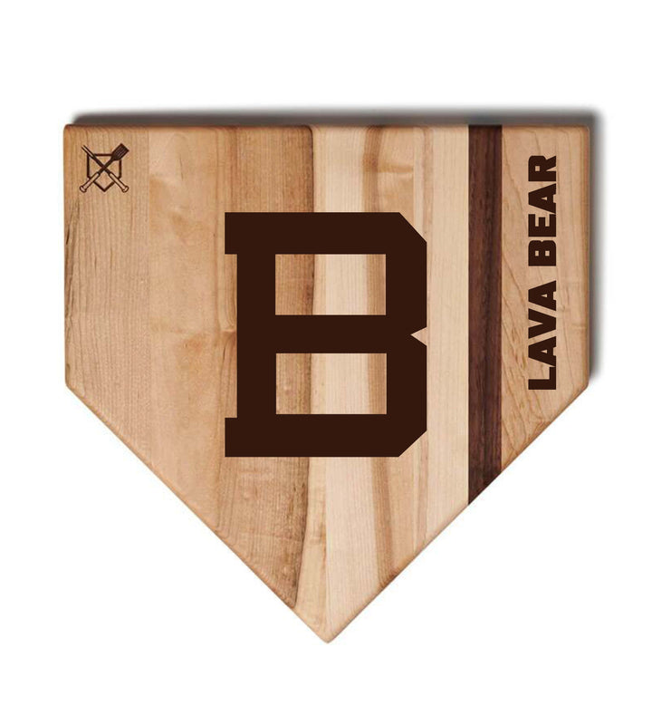 Bend High Home Plates - B logo