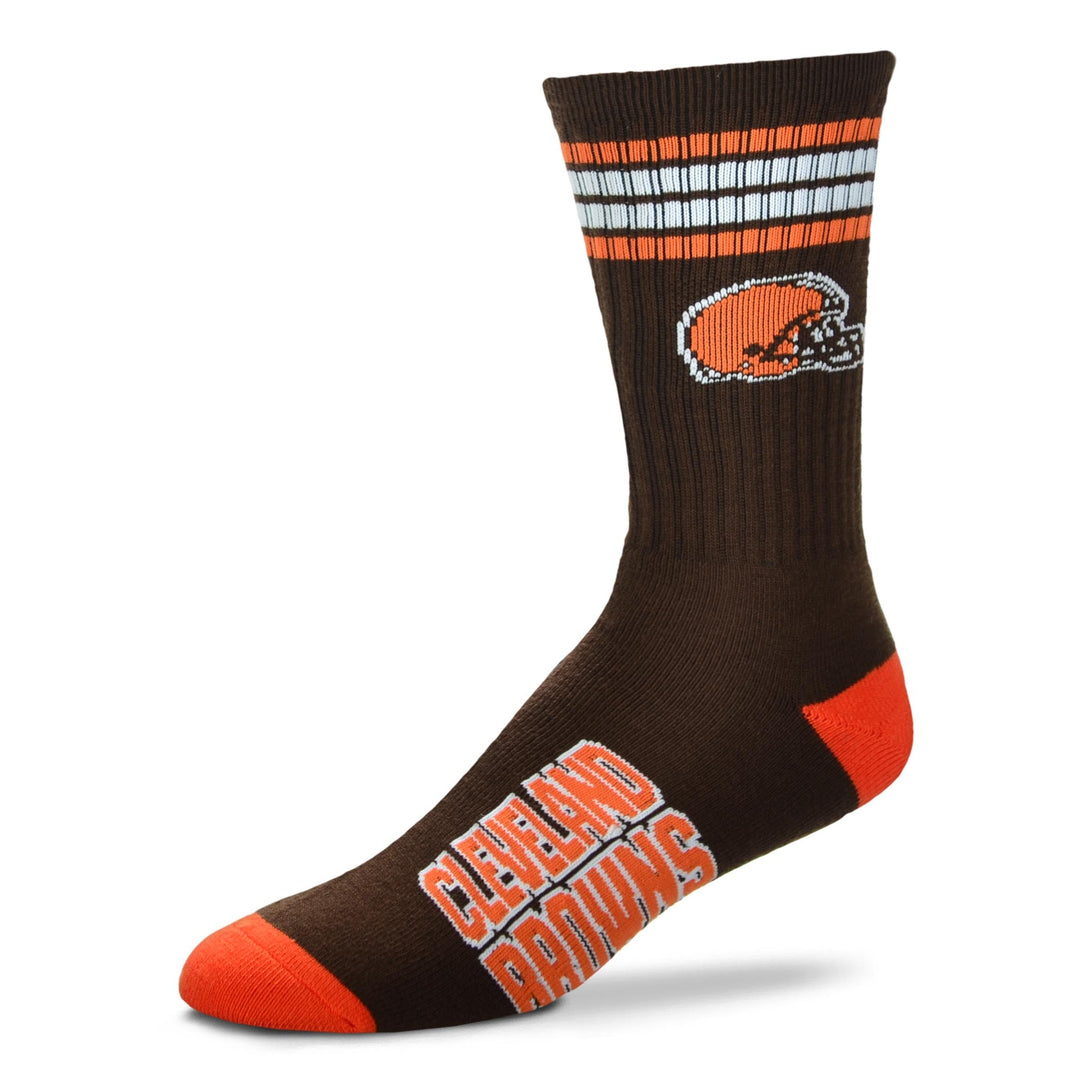 Cleveland Browns Men's 4 Stripe Deuce Socks