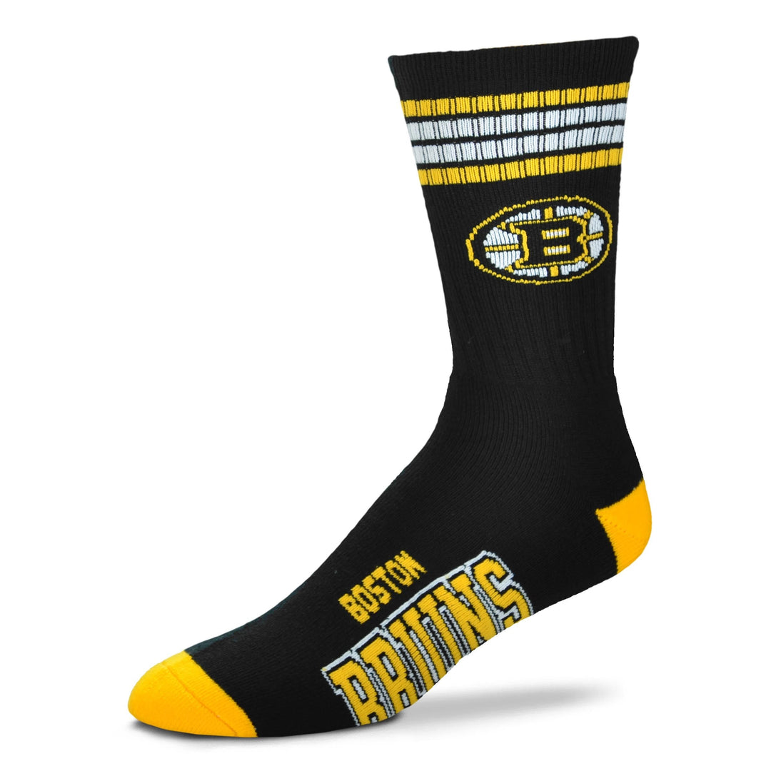 Boston Bruins 4 Stripe Deuce Socks - Adult