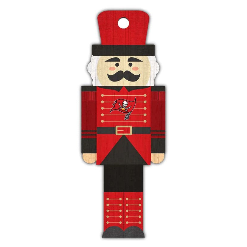Tampa Bay Buccaneers Wood Nutcracker Ornament