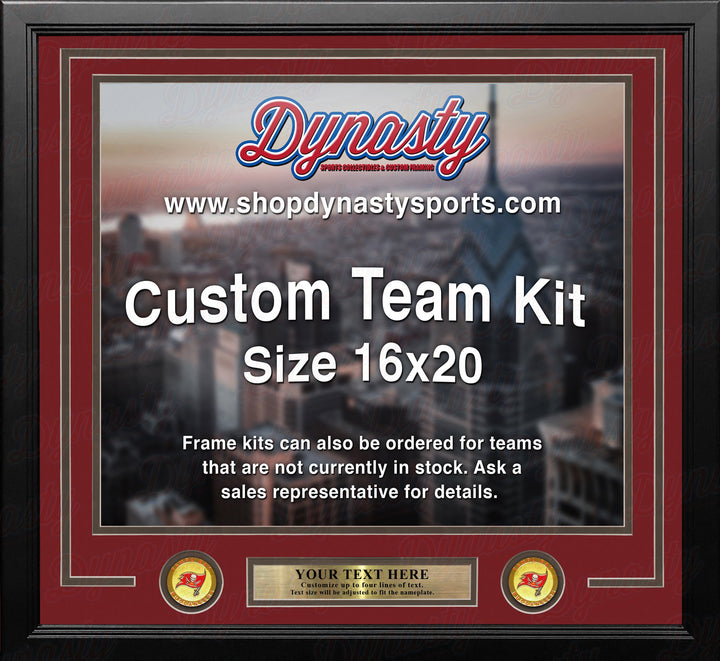 Tampa Bay Buccaneers Custom NFL Football 16x20 Picture Frame Kit (Multiple Colors)