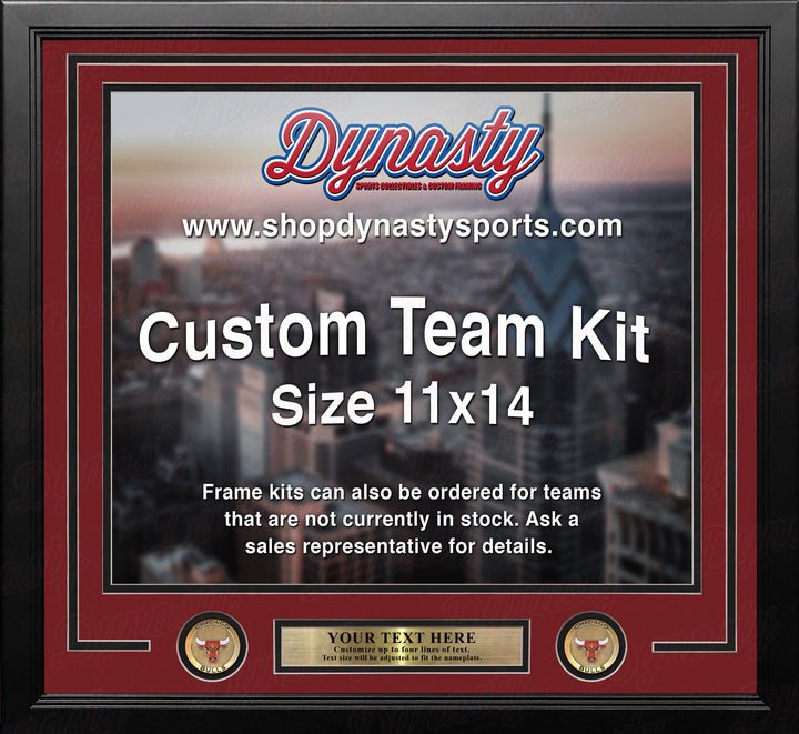 Chicago Bulls Custom NBA Basketball 11x14 Picture Frame Kit (Multiple Colors)