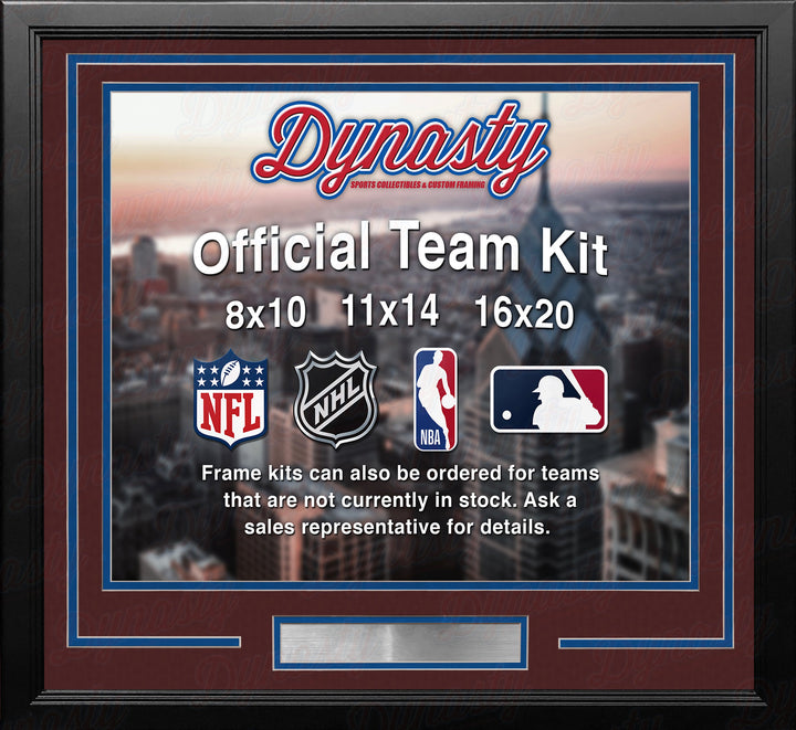 Colorado Avalanche Custom NHL Hockey 11x14 Picture Frame Kit (Multiple Colors)