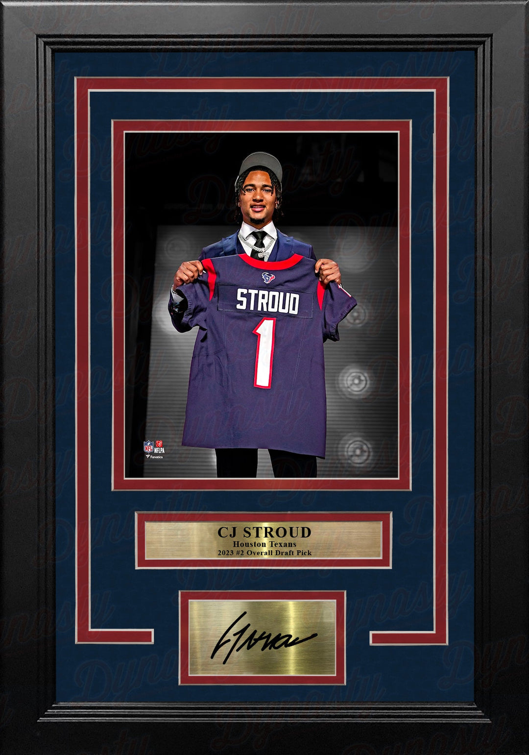 CJ Stroud Houston Texans 8" x 10" Framed Draft Football Photo with Engraved Autograph