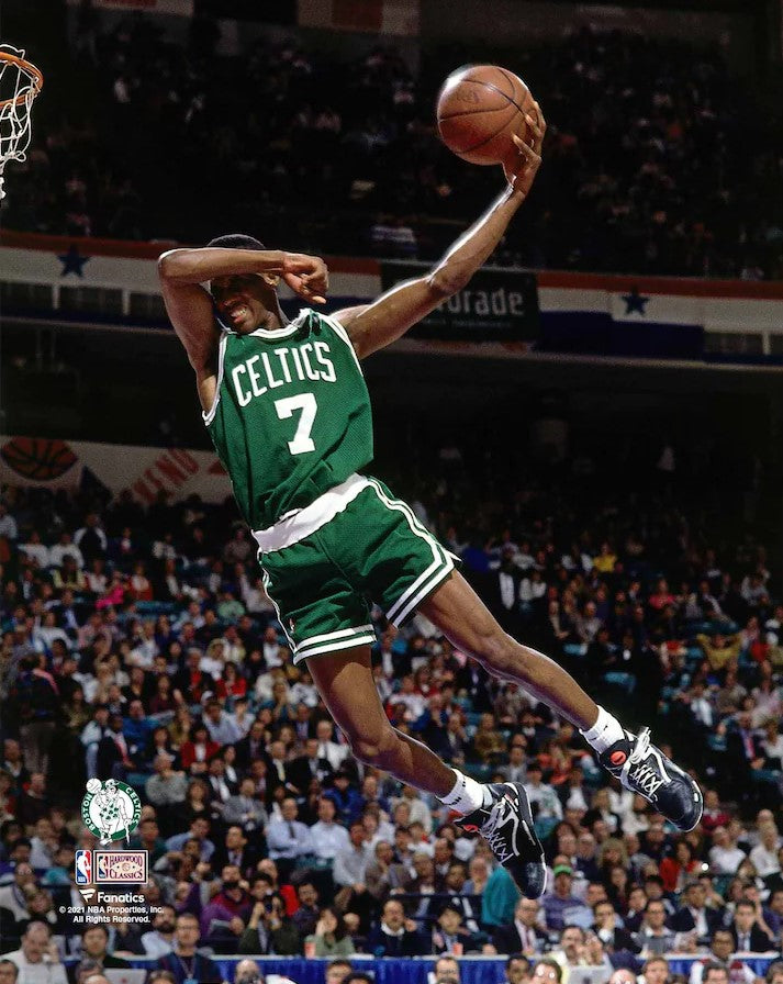 Dee Brown No-Look Dunk 1991 Slam Dunk Contest Boston Celtics 8" x 10" Basketball Photo