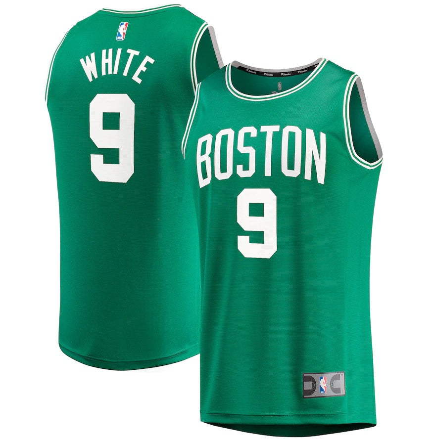 Derrick White Boston Celtics Fast Break Replica Jersey Green - Icon Edition