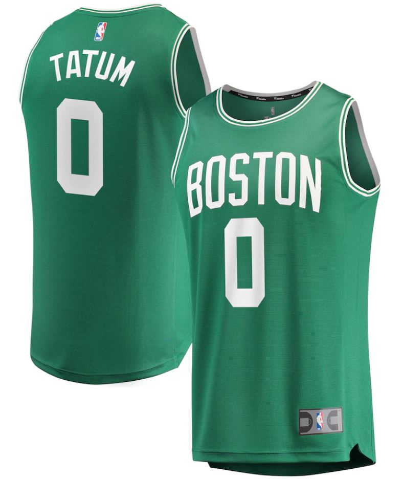 Jayson Tatum Boston Celtics Fast Break Replica Jersey Green - Icon Edition