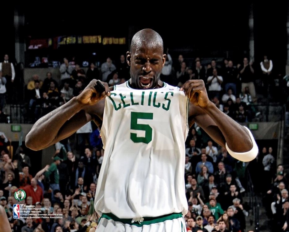 Kevin Garnett Celebration Boston Celtics 8" x 10" Basketball Photo
