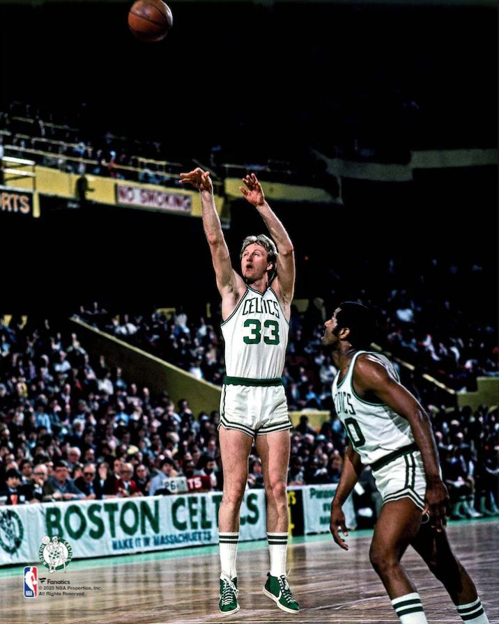 Larry Bird in Action Boston Celtics 8" x 10" Basketball Photo