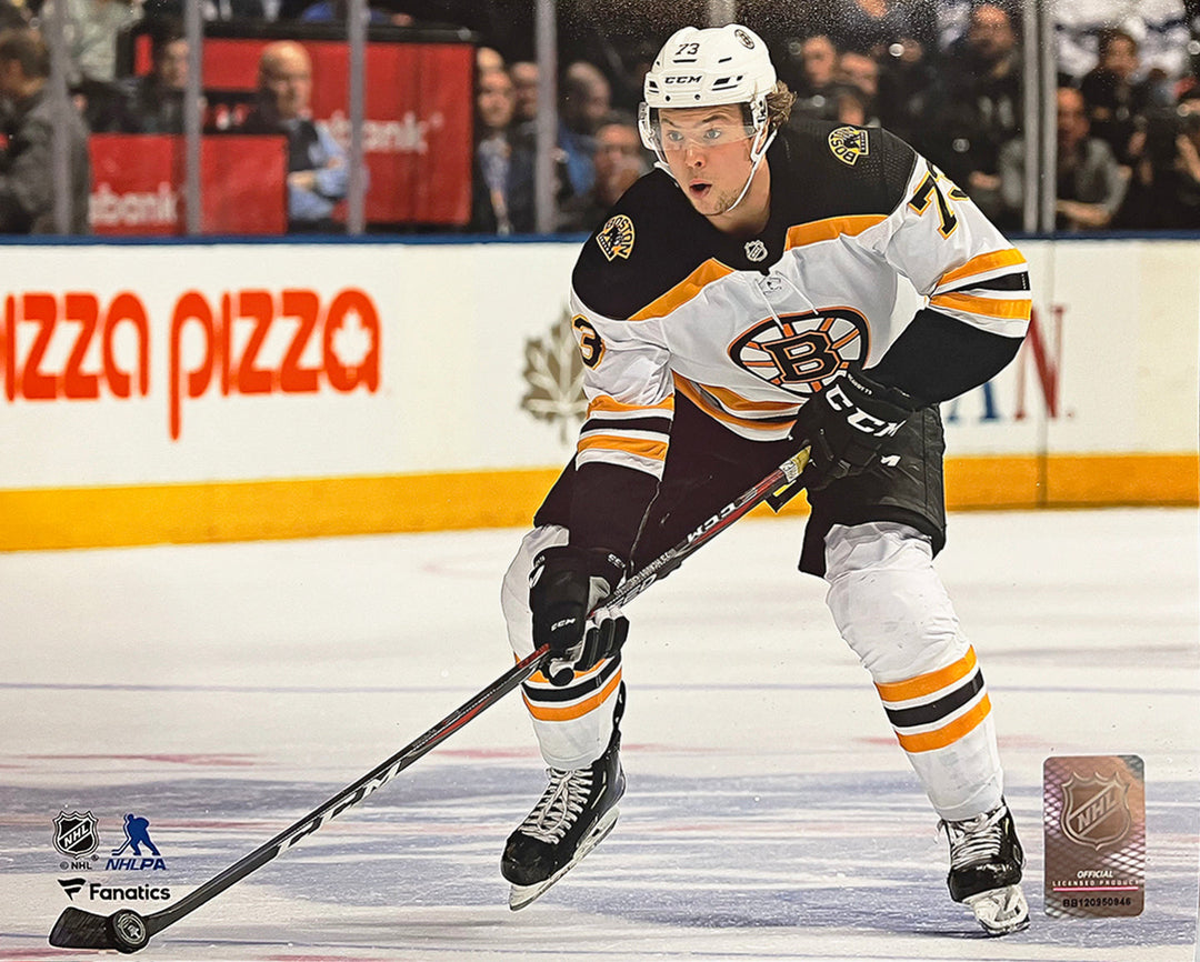 Charlie McAvoy in Action Boston Bruins 8" x 10" Horizontal Hockey Photo