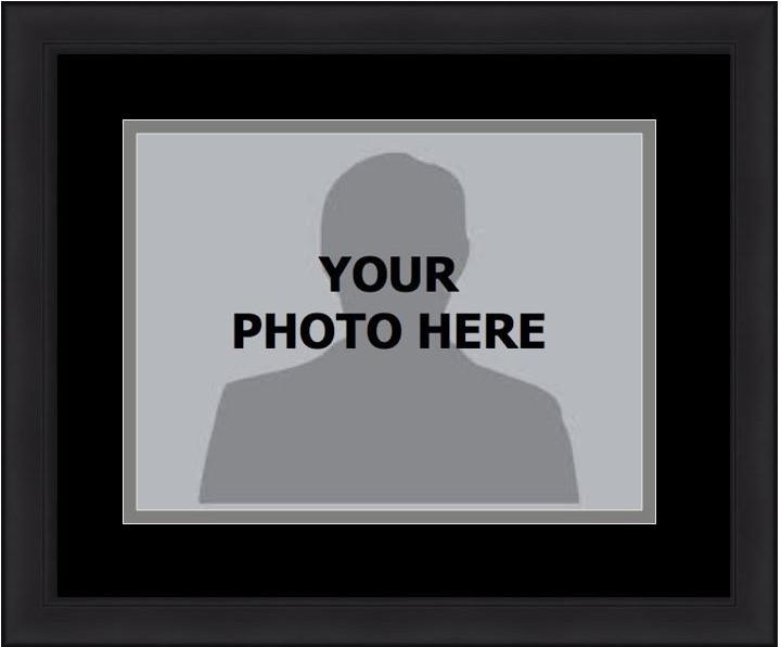 MLB Baseball Photo Picture Frame Kit - Chicago White Sox (Black Matting, Gray Trim)