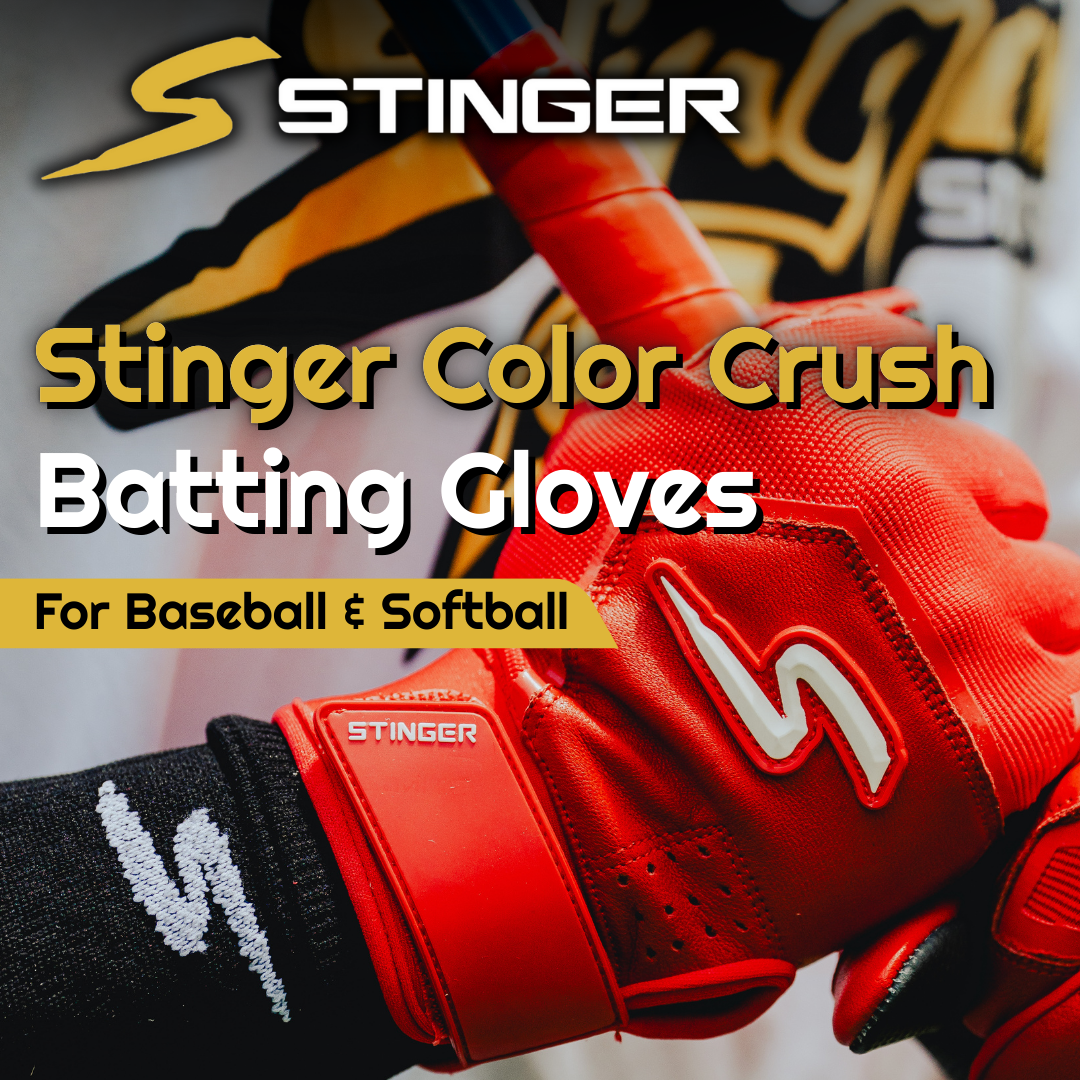 Color Crush Batting Gloves - Orange
