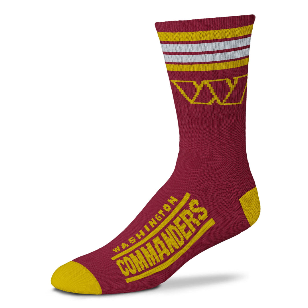 Washington Commanders Men's 4 Stripe Deuce Socks