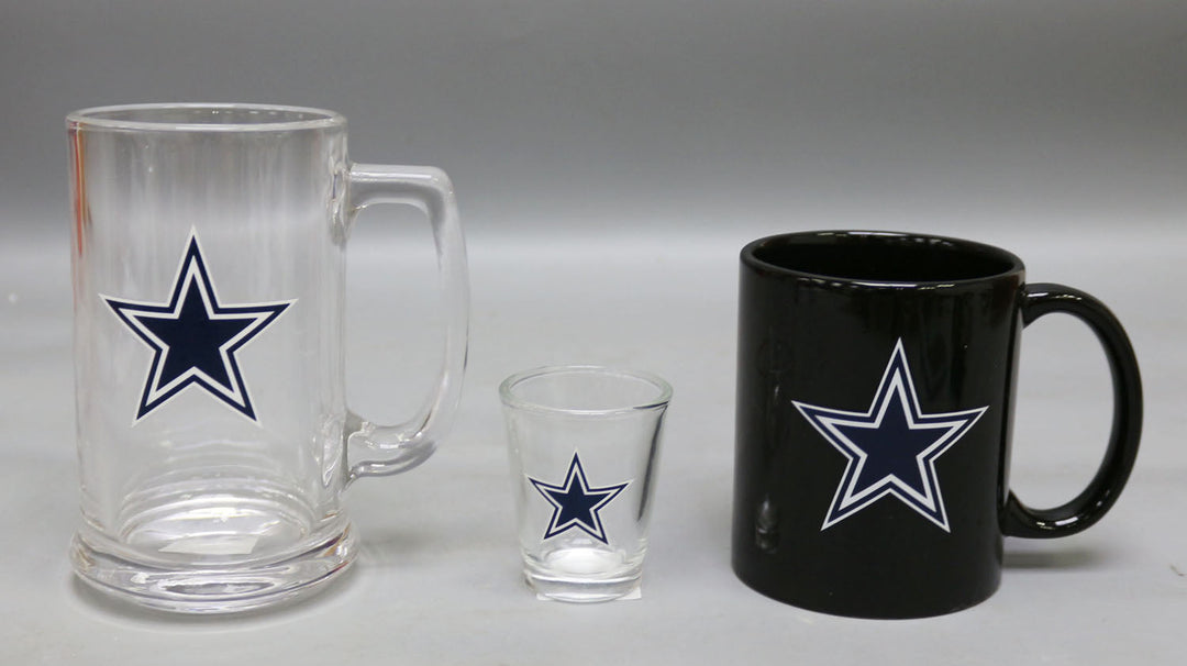 Dallas Cowboys 3-Piece Glassware Gift Set