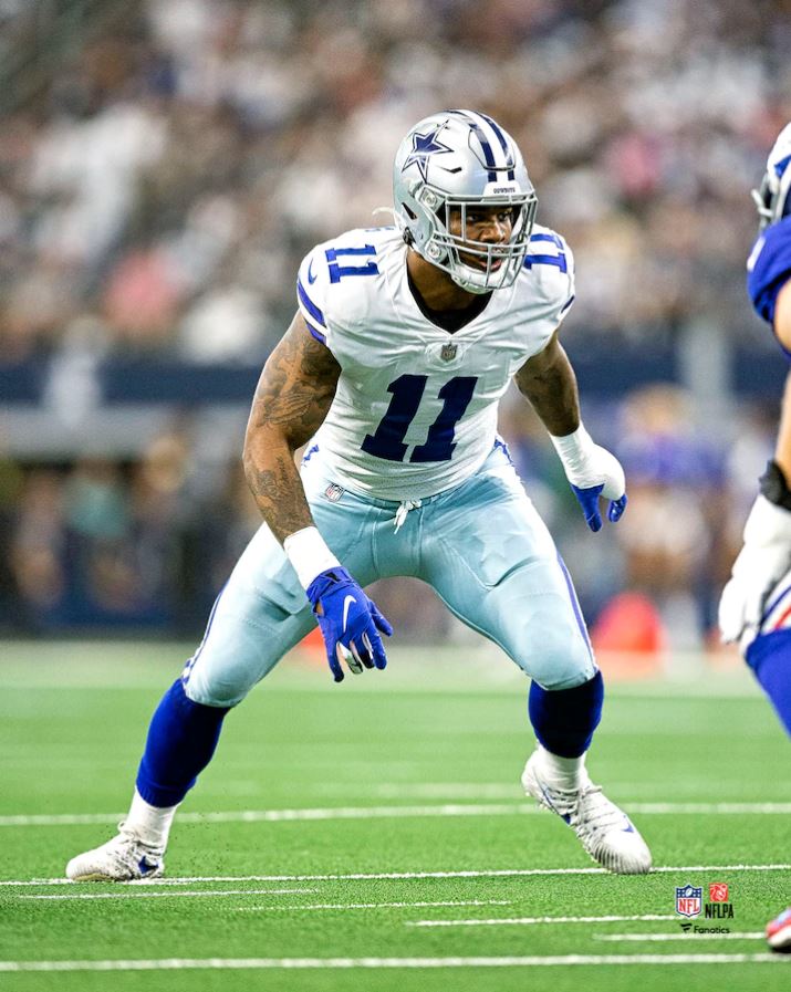 Micah Parsons in Action Dallas Cowboys 8" x 10" Football Photo
