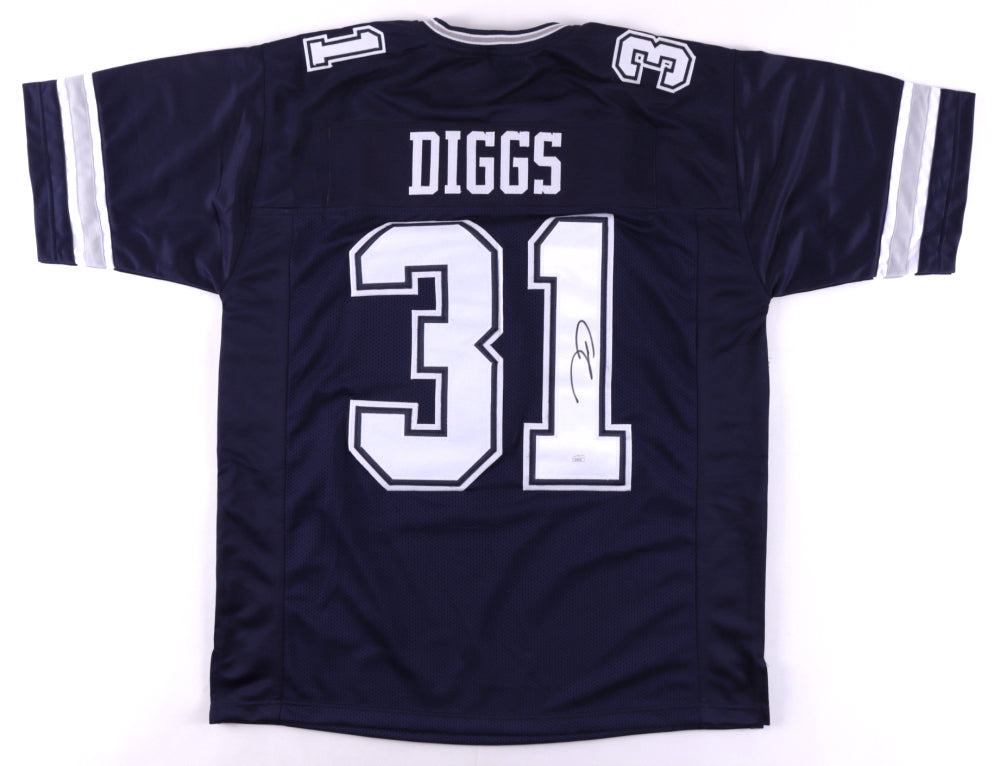 Trevon Diggs Dallas Cowboys Autographed Navy Blue Rookie Football Jersey