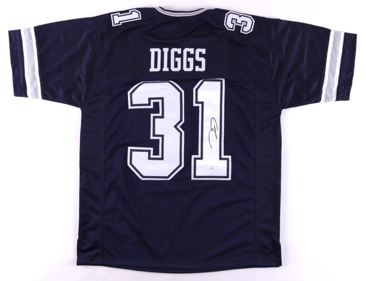 Trevon Diggs Dallas Cowboys Autographed Navy Blue Rookie Football Jersey