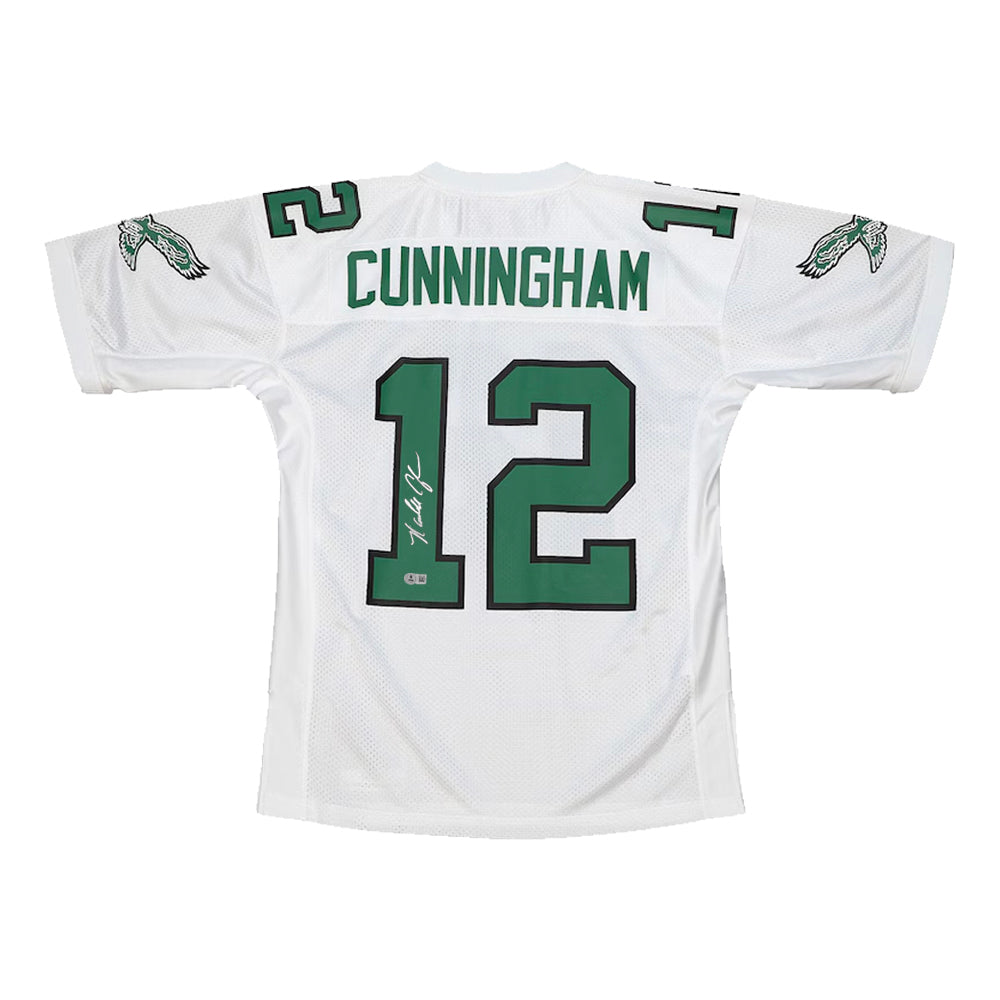 Randall Cunningham Philadelphia Eagles Autographed Mitchell & Ness White Throwback Football Jersey