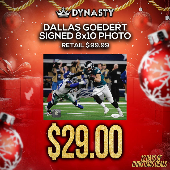 Dallas Goedert v. Cowboys Philadelphia Eagles Autographed 8" x 10" Football Photo