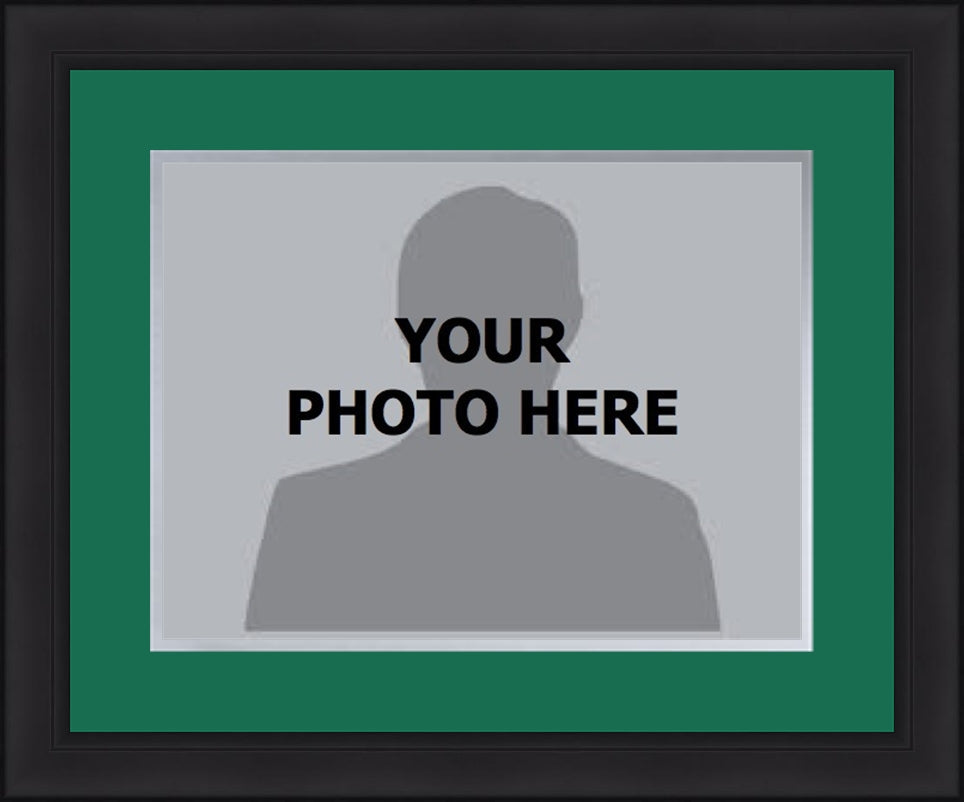 NHL Hockey Photo Picture Frame Kit - Dallas Stars (Green Matting, Silver Trim)