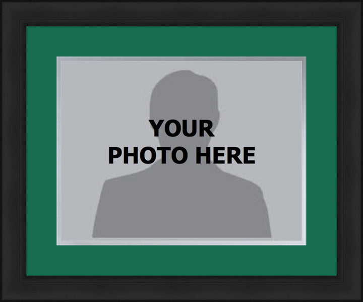 NHL Hockey Photo Picture Frame Kit - Dallas Stars (Green Matting, Silver Trim)