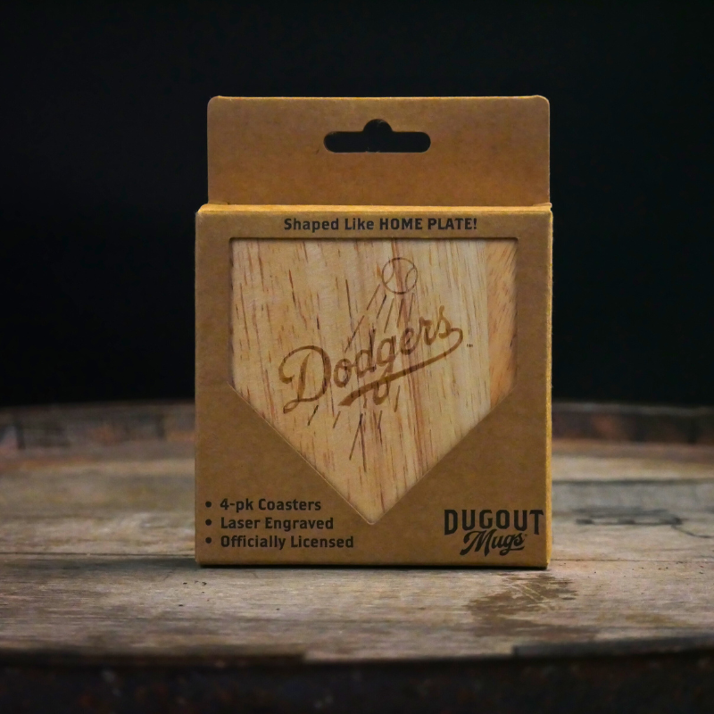 Los Angeles Dodgers Dugout Mug® | Wood Coaster