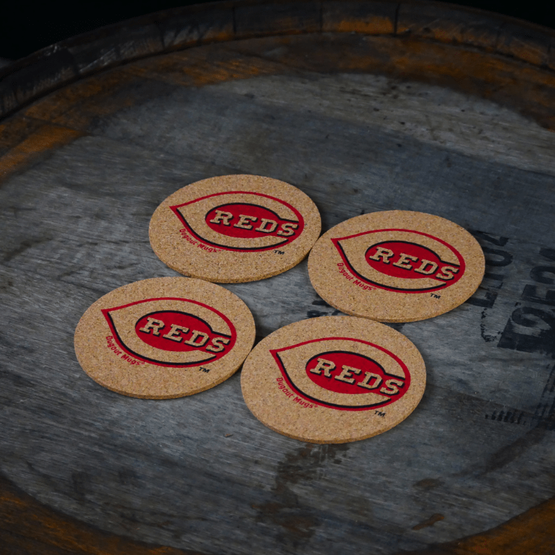 Dugout Mugs® | Cincinnati Reds Cork Coasters